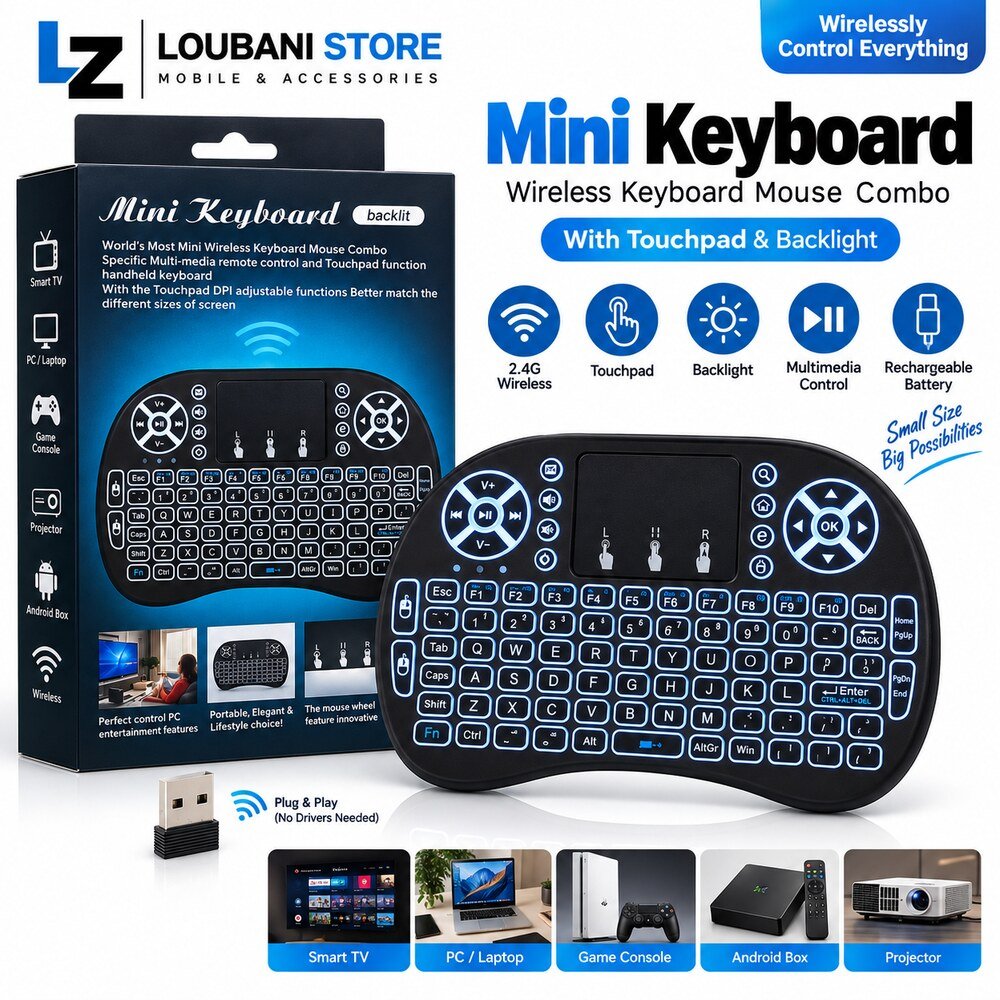 mini keyboard wireless (tv-phone-laptop-ps)
