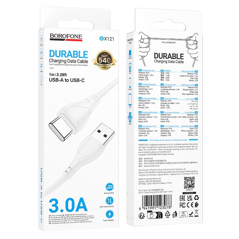 cable BOROFONE x121 typec