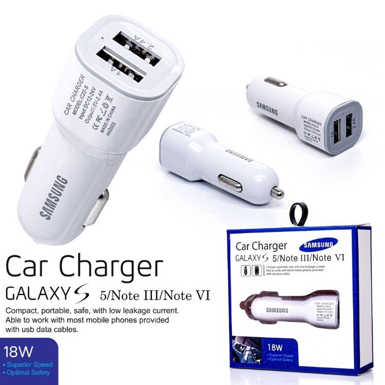 car charge 2 usb + cable micro